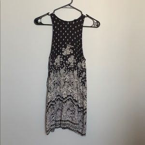 Grey mini dress with peekaboo back